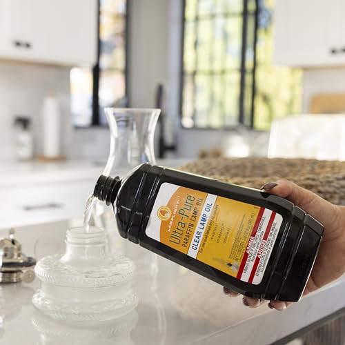 Clear Liquid Paraffin Lamp Oil - Smokeless, Odorless & Sootless Fuel - 32 oz