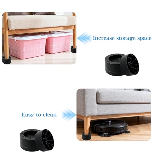 Adjustable Heavy Duty Bed Risers - Set of 4, Lift 2 Inches