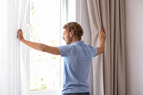 Sports Print Bedroom Curtain Set 4-Piece with Tie Backs, Blue