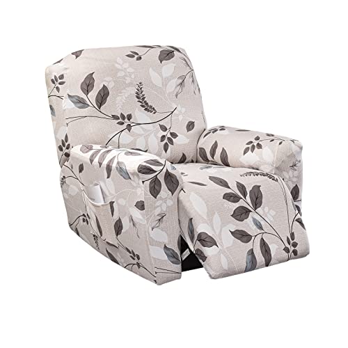 Stretch Recliner Chair Covers - 4 Piece Polyester Spandex Slipcovers
