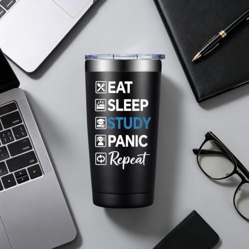 BIRGILT College 20oz Tumbler - Black, Double Wall Stainless Steel