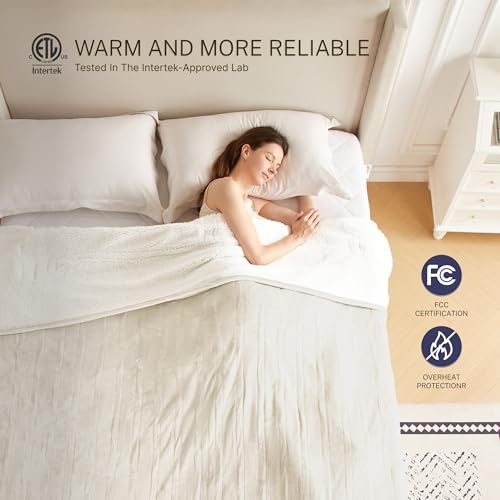 Full Size Electric Blanket 72"x84" with 10 Heat Settings
