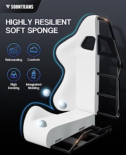 Ergonomic Gaming Chair with Footrest and Lumbar Support - Jungle Green