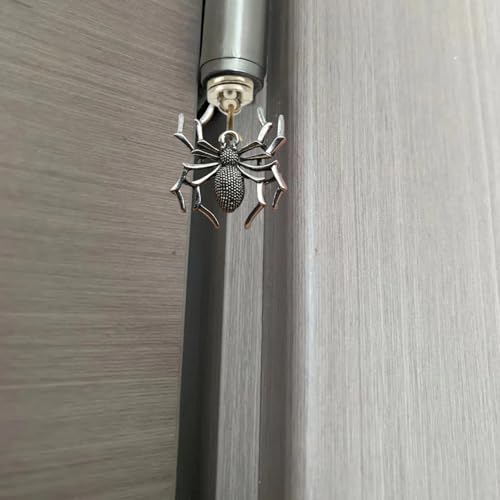 Magnetic Spider Door Hinge Pin Topper - Unique Silver Home Decor