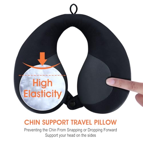 Kids Travel Neck Pillow - U-Shape Chin Support for Car & Plane