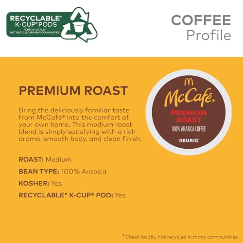 McCafe Premium Roast Medium Roast Coffee K-Cup Pods 96 Count
