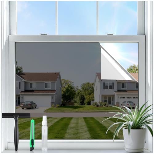 One Way Privacy Window Film - UV Blocking Heat Control, 17.5" x 78.7"
