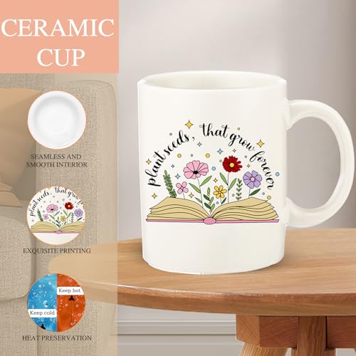DHQH Teacher Appreciation Gift Set with 11oz Coffee Mug, Keychain & Socks - Teacher Box-Seta