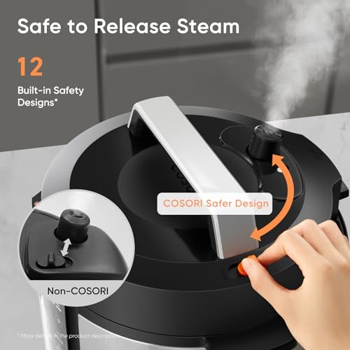 6-Quart 9-in-1 Electric Pressure Cooker with Nonstick Ceramic Pot