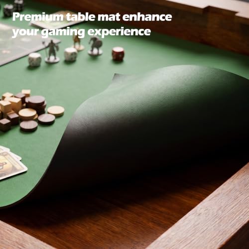 65-Inch Solid Wood Board Game Table with Removable Top and 6 Cup Holders