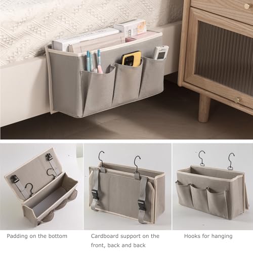 Bedside Caddy Organizer - Hanging Bedside Storage Bag for Dorm & Home