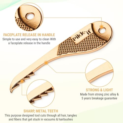 Pikk-it Vacuum & Hair Brush Cleaner Tool - Tangle & Hair Removal, Model 1
