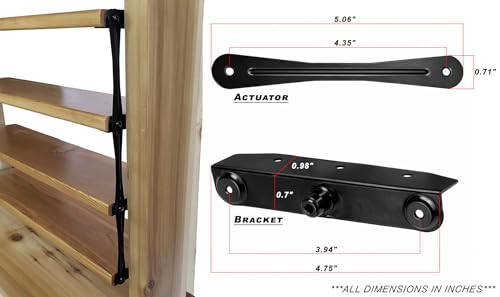 Heavy Duty Stainless Steel Louver Kit - Adjustable Pergola Shutter System