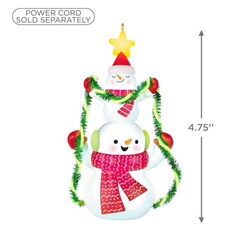 2025 Light It Up! Hallmark Keepsake Christmas Tree Ornament Snowmen with Lights