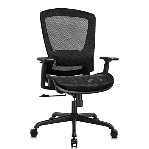 Ergonomic Mesh Office Chair with Adjustable Lumbar Support and 3D Armrests