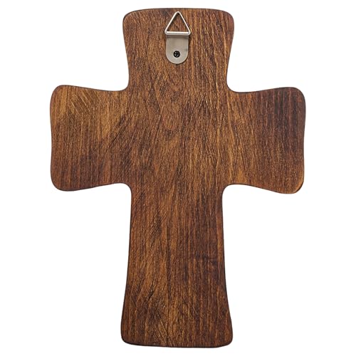 Faith 20 Inch Handmade Wooden Cross Wall Decor - Religious Wall Art