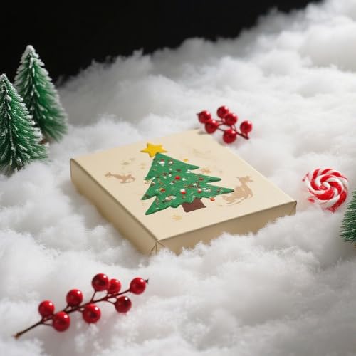 GlyinnHe Christmas Fake Snow Decor, Artificial Clouds Cotton Fluffy