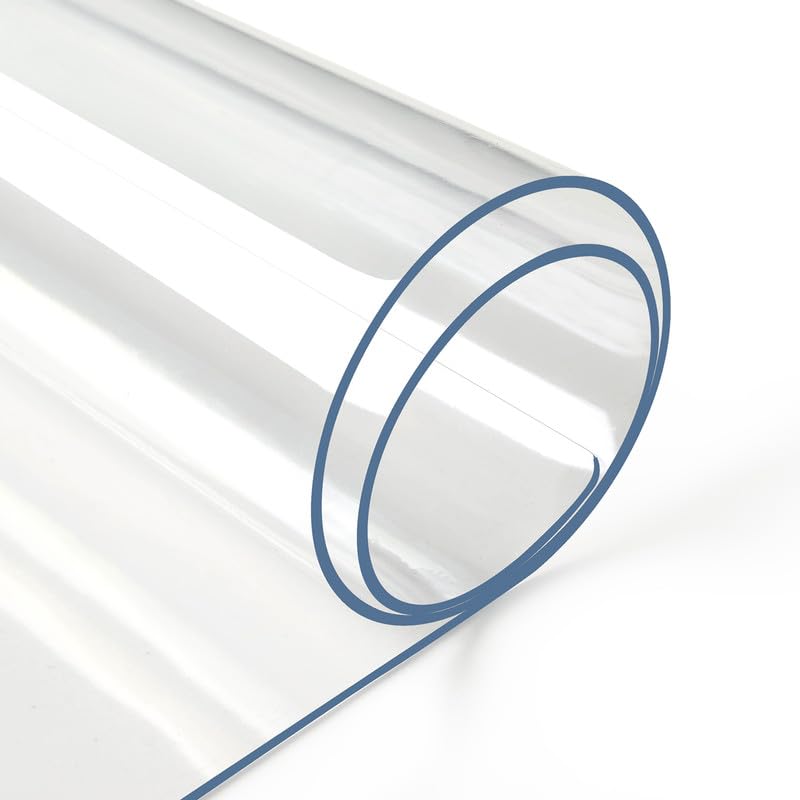2.0mm Clear Desk Protector Pad, 12 x 24 Inch Heavy Duty Vinyl Table Cover