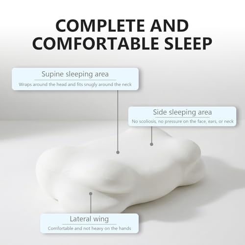 Ergonomic Memory Foam Neck Support Pillow - Adjustable Height, Cooling Cover