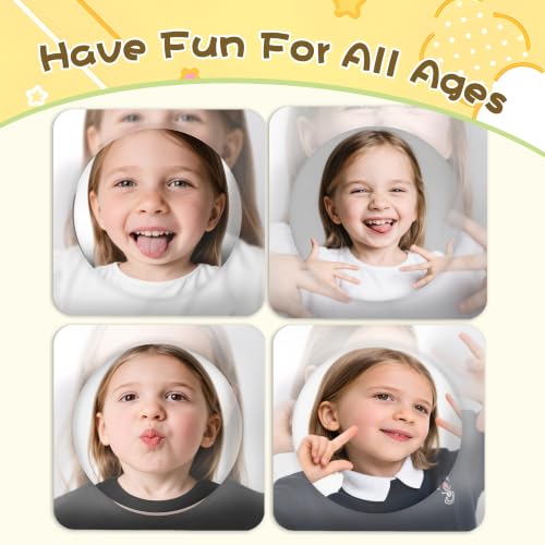10-Inch Shatterproof Acrylic Wall Mirror for Nursery and Playroom, 4-Pack