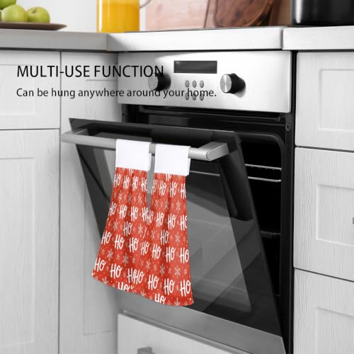 Christmas Snowflake Hanging Hand Towels with Loop - Snowflake 1