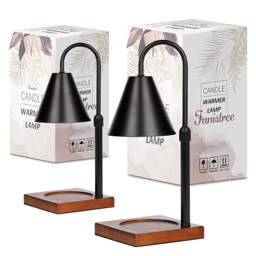 Modern Candle Warmer Lamp 2 Pack, Dimmable with Timer, Christmas