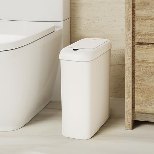 Automatic Bathroom Trash Can 2.6 Gallon Slim Touchless Garbage Bin