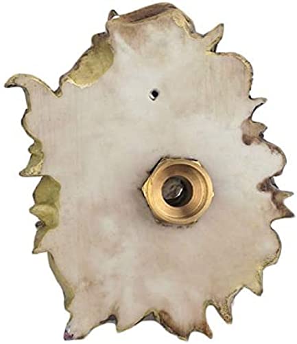 Lion Head Wall Fountain Decor - Resin Outdoor Water Spout, 2 Pack