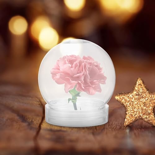 10-Piece Clear Plastic DIY Snow Globe Jars with Screw-Off Caps, 3-Inch