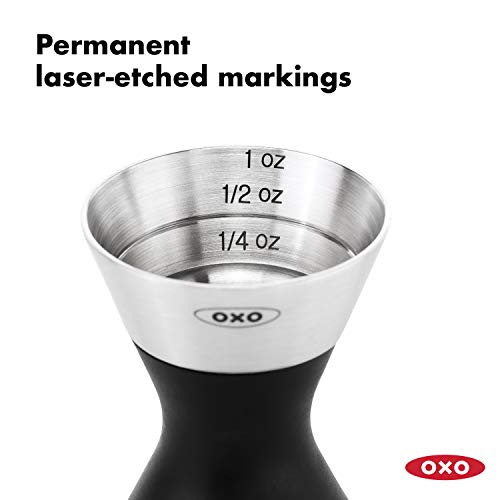 OXO Steel Double Jigger - Bar Tool for Accurate Cocktail Measurements