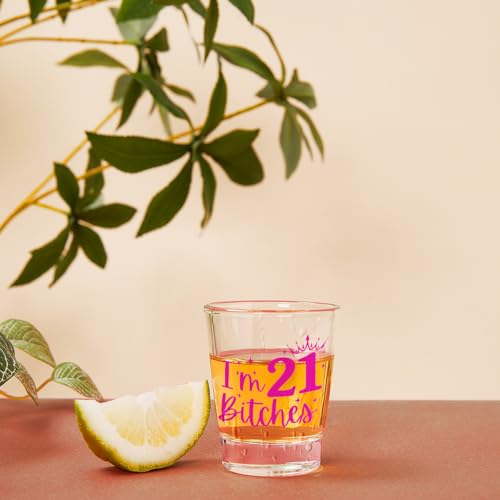 21st Birthday Shot Glass & Party Decoration - K Variation