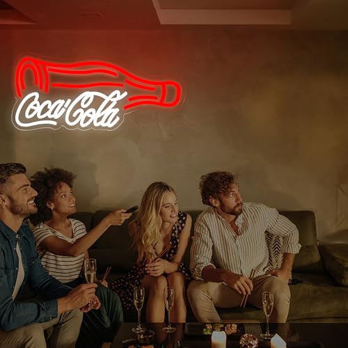 Cola Neon Sign for Wall Dimmable LED Neon Light – Red-A | Brineon