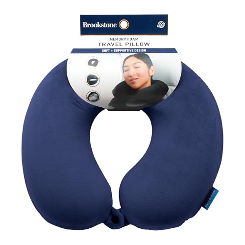 Lightweight U-Shaped Memory Foam Travel Neck Pillow - Blue
