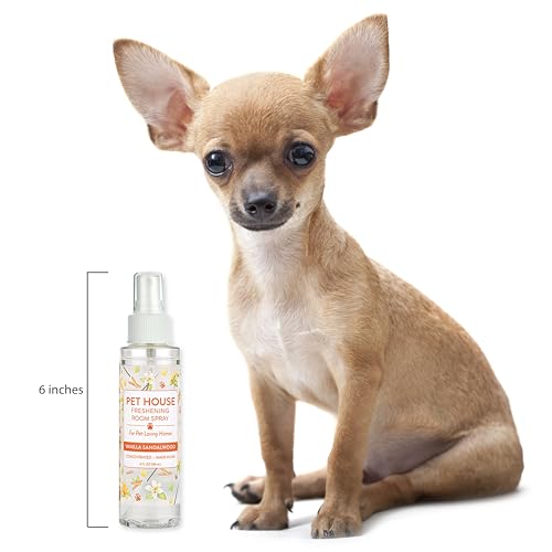 Pet Odor Eliminator Room Spray - Vanilla Sandalwood, 4 oz Concentrated
