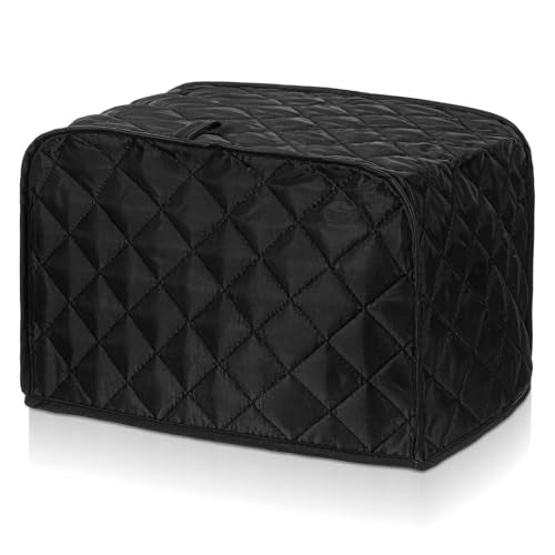 2-Slice Toaster Cover, Black Non-Woven Dustproof Kitchen Appliance Protector