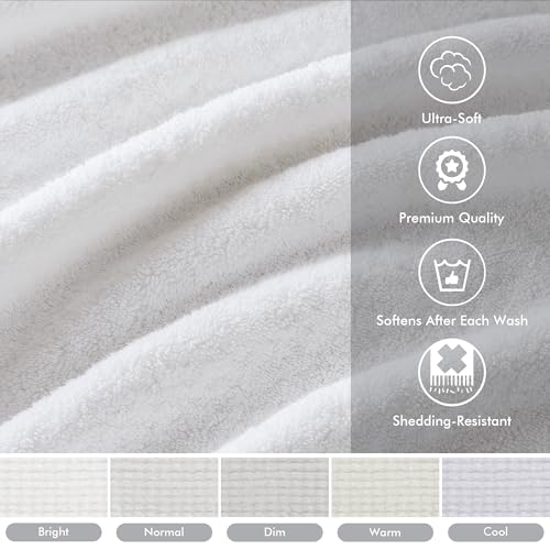 8-Piece 800GSM Cotton Bath Towel Set, Luxury Absorbent Spa Towels
