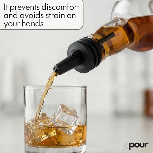 Yellow Silicone Liquor Pour Spout Pack of 6 - Leakproof Bar Dispenser for Bottles
