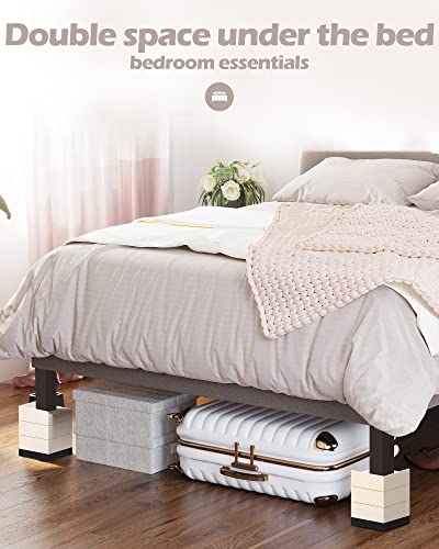 Heavy Duty Adjustable Furniture Risers - Stackable Bed & Table Lifts (Set of 4)
