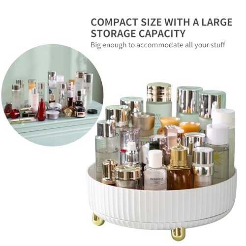 360 Degree Rotating Cosmetic Organizer - Lazy Susan Makeup Display Tray