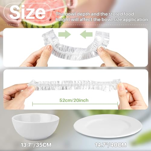 Reusable Elastic Food Bowl Covers (100-Pack) for Bread Proofing & Storage