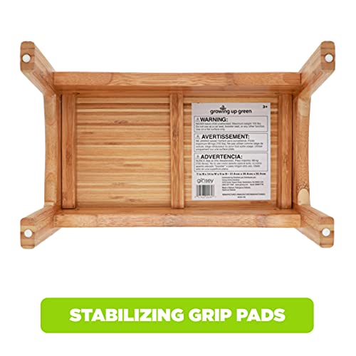 Bamboo Kids Step Stool - Non-Slip Lightweight Potty Training Stool