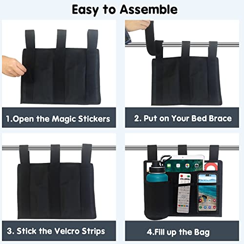 Hanging Bedside Storage Caddy Organizer for Bunk Beds and Dorm Rooms
