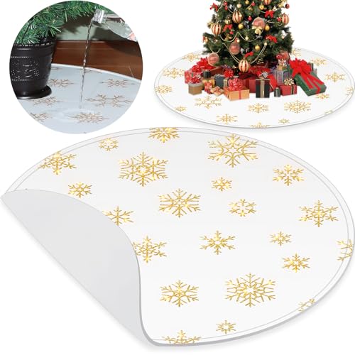 30-Inch Silicone Christmas Tree Stand Mat - Non-Slip Floor Protector Pad