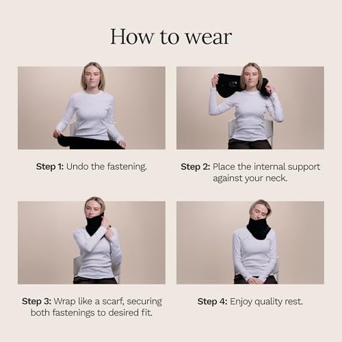 Travel Neck Pillow 2.0 - Soft & Supportive for Airplane Travel