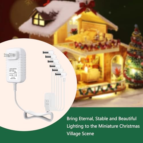 4.5V 6-Output Power Adapter for Lemax Lighted Village & Spooky Town Accessories