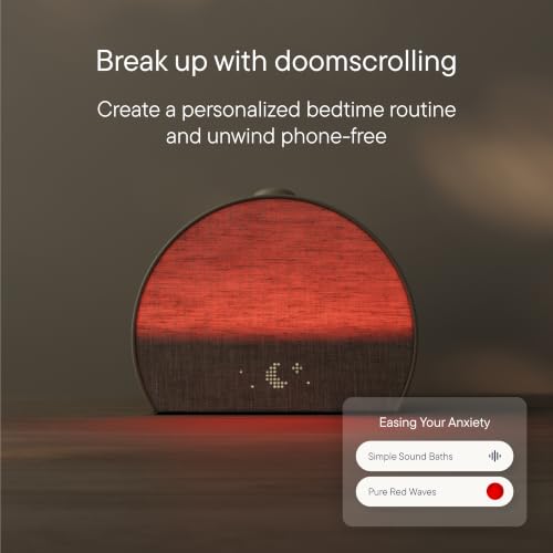 Sunrise Alarm Clock and White Noise Sound Machine with Dimmable Smart Light