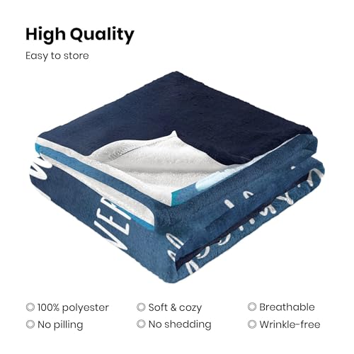 Julazy 60x50 Inch Grandpa Gifts Throw Blanket - Christmas We Love You Design