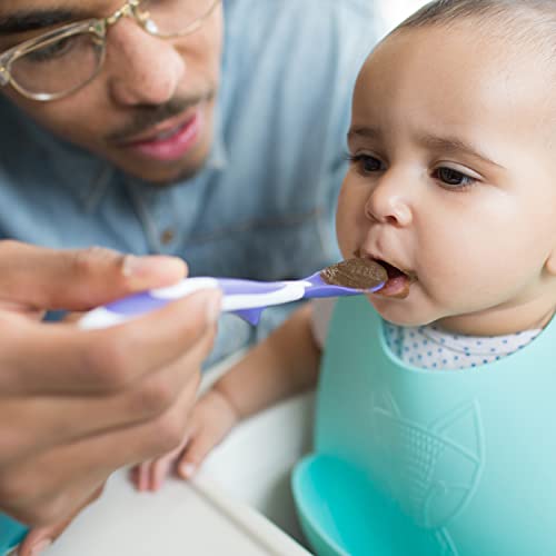 Temperature Sensing Baby Feeding Spoons Soft Silicone 4-Pack