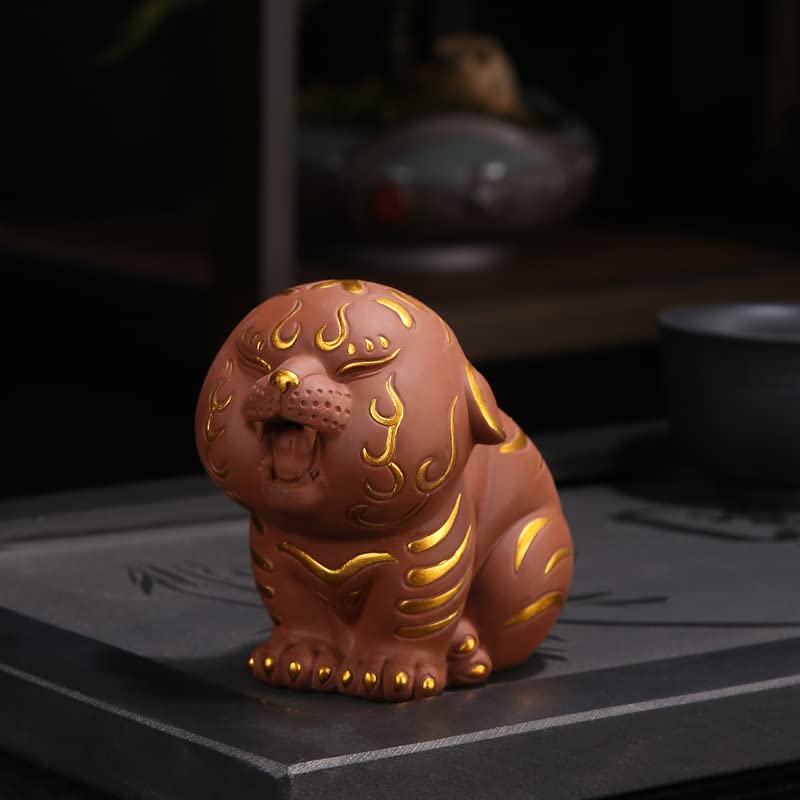 Hoobar Turtle Ceramic Tea Pet - Lucky Yixing Zisha Tea Accessories for Tea Fans