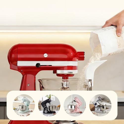 Silicone Flour Pouring Chute and Splash Guard for Stand Mixers